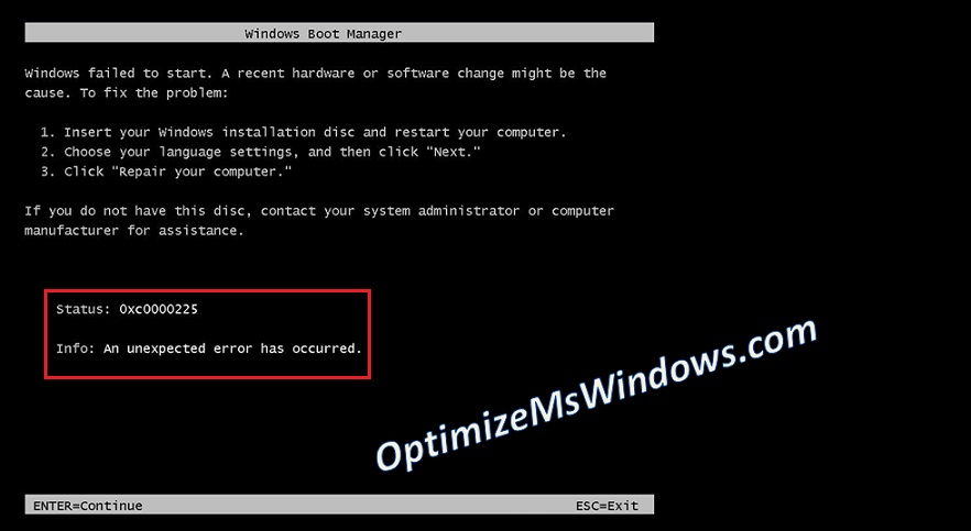 Windows Failed To Start Boot Bcd Vista